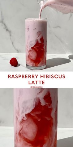 Raspberry Latte, Hibiscus Tea Recipe, Healthy Substitutes, Raspberry Puree, Iced Drinks Recipes, Tea Drink Recipes, Christmas Home Decor Ideas, Refreshing Drinks Recipes