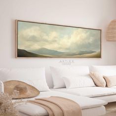 Mountains and Horizon View Landscape Wall Art, Long Horizontal Framed Canvas Wall Art, Minimal Moody Cloudy Sky Landscape, Long Narrow Art If your home's atmosphere seems to be missing something, you just might need our stunning floating framed canvas! Immerse yourself in tranquility with our Vintage Style Canvas Wall Art, a collection that infuses peace and serenity into every space. Each canvas is a masterpiece of calm, meticulously designed to create an oasis of quiet elegance in your home.  Whether you choose framed or gallery canvas, these artworks serve as gentle whispers of the past, harmoniously blending with contemporary spaces. Ideal for those seeking a peaceful retreat in their daily surroundings, our canvases offer a soothing escape into a world of gentle hues and soft, comfort Narrow Art, Quiet Elegance, Wall Art Minimal, View Landscape, Missing Something, Peace And Serenity, Sky Landscape, Cloudy Sky, Art Minimal