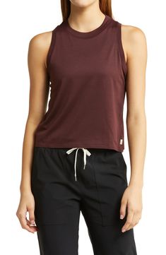 vuori Energy Top | Nordstrom Sporty Cotton Tank Top With Medium Support, Casual Sports Bra With Moisture-wicking Recycled Polyester, Casual Sports Bra With Moisture-wicking Feature, Casual Sports Bra With Moisture-wicking, Cotton Moisture-wicking Athleisure Tank Top, Athleisure Cotton Tank Top With Moisture-wicking, Cotton Moisture-wicking Tank Top For Athleisure, Cotton Tank Athleisure Activewear, Cotton Athleisure Tank Activewear