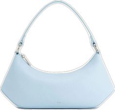 Blue Baguette Bag For Travel, Daily Blue Leather Baguette Bag, Modern Light Blue Rectangular Shoulder Bag, Blue Leather Baguette Bag For Daily Use, Modern Light Blue Shoulder Bag, Blue Rectangular Baguette Bag With Adjustable Strap, Blue Leather Baguette Bag For Everyday Use, Blue Rectangular Baguette Bag For Shopping, Blue Baguette Bag Satchel For Shopping