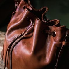 Tulip Vintage Leather Bucket Bag – YONDER BAGS Vintage Bucket, Bucket Purse, Leather Hobo Handbags, Convertible Bags, Dark Brown Color, Travel School, Leather Bucket Bag, Bag Light, Leather Bucket