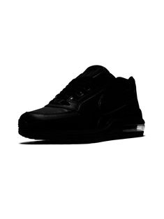 Black leather Air Max LTD 3 sneakers from Nike featuring a rubber sole, a round toe and a lace-up front fastening. These styles are supplied by a premium sneaker marketplace. Stocking only the most sought-after footwear, they source and curate some of the most hard to find sneakers from around the world. Nike Air Max Ltd, Dickies Shorts, Iconic Bags, Demi Fine Jewelry, Ballet Pumps, Boot Pumps, Exclusive Fashion, Ski Wear, Lady Dior