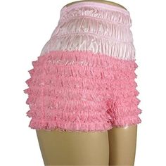 Pettipant N20 Women's Sexy High Waist Ruffled Petti pants-Pink malcomodes-biz.myshopify.com Spring Pink Nylon Bottoms, Pink Stretch Nylon Shorts, Pink Nylon Bottoms For Summer, Cute Short Pink Bloomers, Cute Pink Short Bloomers, Cute Stretch Bottoms With Ruffles, Pink Ruffled Bloomers For Summer, Pink Ruffled Summer Bloomers, Summer Pink Ruffled Bloomers