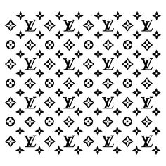 louis vuitton wallpaper pattern in black and white with crosses on the bottom