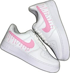 Pink Gum Sole Sneakers For Streetwear, Pink Custom Sneakers With Gum Sole For Streetwear, Pink Nike Air Force 1 Low-top With Gum Sole, Pink Low-top Nike Air Force 1 With Gum Sole, Pink High-top Nike Air Force 1, Pink Nike Air Force 1 For Streetwear, Pink Custom Sneakers With Round Toe, Customizable Pink Custom Sneakers With Round Toe, Customizable Pink Sneakers With Round Toe