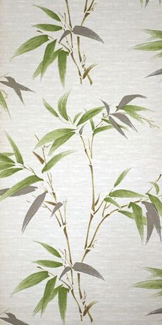 Beautiful vintage Japan wallpaper with bamboo motif in green. The paper of this wallpaper has a very light rolled embossing with silky gloss and is of good quality. A very similar wallpaper only with additional flowers we have here. W 0.53 m x L 10.05 m Running meters are sold here for 8.90 euros (when buying several meters, the wallpaper is delivered in one piece) or whole rolls with about 10 running meters for 49.90 euros. This wallpaper is an authentic, old stock vintage wallpaper from the 19 70s Japan, Japan Wallpaper, Bamboo Wallpaper, Vintage Floral Wallpaper, Vintage Floral Wallpapers, Vintage Japan, Green Wallpaper, Floral Vintage, Vintage Wallpaper