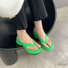 Lasaky - Thick-Soled Casual Fashion Wedge Sandals Wedges Style, Shoe Sole, Olivia Mark, Wedge Sandals, Casual Fashion, Wedges, Sandals