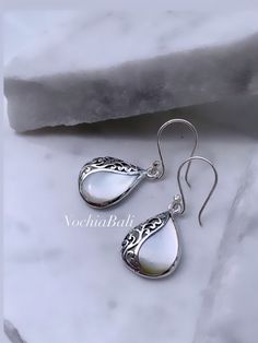 White Natural Mother of Pearl Earring, Mother of Pearl Teardrop, Boho Teardrop earring, Bridesmaids earring, Christmas Gift idea Luxury Teardrop Mother Of Pearl Earrings, Formal White Teardrop Earrings With Elegant Design, White Drop Earrings With French Hook, Silver Teardrop Pendant Earrings As Gift, Elegant White Teardrop Earrings For Gift, White Teardrop Pendant Jewelry With Matching Earrings, White Teardrop Earrings With Elegant Design For Gifts, White Teardrop Pearl Earrings In Sterling Silver, Handmade Teardrop Drop Earrings For Anniversary