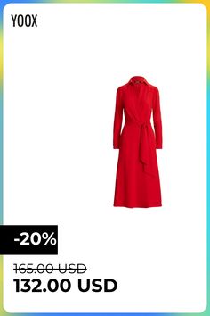 crepe, folds, belt, solid color, v-neck, long sleeves, buttoned cuffs, unlined, zipper closure, large sized, dress , Color: Red , Size: 6 Women Midi, Womens Midi Dresses, Lauren Ralph Lauren, Clothing And Shoes, Dresses For Work, Midi Dress, Ralph Lauren, Long Sleeves, Solid Color