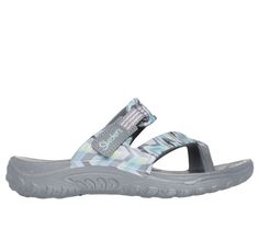 Enjoy breezy comfort in style with Skechers Foamies®: Reggae - Tartan. This printed toe-loop sandal features a flexible EVA Foamies® upper with an adjustable crossband strap and a cushioned comfort footbed. Toe Thong Sandals, Toe Loop Sandals, Whimsical Fashion, Detail Shop, Personal Marketing, Thong Sandals, In Style, Tartan, Adjustable Straps