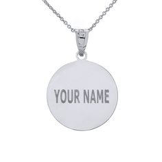 "* Personalized Engravable Your Name on the back and your Number on the front of a Soccer Ball Pendant. * Available in 10k or 14k Yellow, White or Rose Gold, and .925 Sterling Silver * Pendant Only Available or Pendant with a chain is available. * Rolo Chains are available in 16\", 18\", 20\" or 22\" Inch Chains. Chain Metal is corresponding to the Metal Type of the pendant. - Example: If you order a 14k yellow gold pendant, the chain will be 14k Yellow gold, if you order a Sterling Silver Penda White Engraved Nameplate Jewelry, Personalized Silver Name Necklace Hallmarked, Engraved White Gold Custom Nameplate Necklace, Personalized Silver Hallmarked Name Necklace, Engraved Sterling Silver Nameplate Jewelry, Engraved Silver Nameplate Jewelry, White Gold Initial Pendant With Engraving Option, Personalized Round Disc White Gold Jewelry, Custom Engraved Silver Initial Pendant Necklace