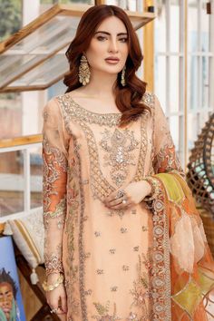 Embroidered Salwar, Organza Suits, Pakistani Designer Clothes, Floral Lehenga, Indian Outfits Lehenga, Pakistani Party Wear, Pakistani Salwar, Pakistani Salwar Kameez, Pakistan Fashion