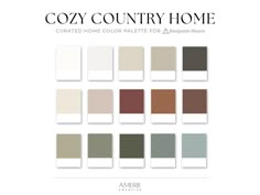 the color scheme for cozy country home