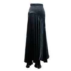 Vintage Balenciaga Maxi Flare Skirt Long Asymmetrical No Size Tag. Size Xs Waist - 24” Skirt Length 38” The Shortest Part And 43” The Longest Part Please Check Photos For Measurements There Are Some Flaws ( Check Photos) , But Skirt Is So Full Of Fabric And All Flaws Are Hidden Made In Italy Condition Is Pre Owned Maxi Flare Skirt, Balenciaga Skirt, Vintage Balenciaga, Balenciaga Black, Skirt Long, Skirt Vintage, Vintage Skirt, Flare Skirt, Skirt Length