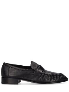 Find The Row 20mm Soft Leather Loafers on Editorialist. 20mm Heel. Leather upper. Slip on. Leather lining. Leather sole