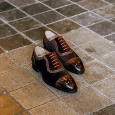 The Half Brogue Oxford Dress Shoes in Dark Cafe Brown on Storenvy