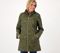 Make this luxe jacket a multi-seasonal favorite. The length alone is perfect with a dress or leggings, and when the hood isn't needed, remove it with ease. From Dennis Basso. Fitted Outerwear With Double-lined Hood For Fall, Fitted Fall Outerwear With Double-lined Hood, Spring Outerwear With Stretch And Double-lined Hood, Fitted Parka For Fall Cold Weather, Fitted Parka For Cold Weather In Fall, Fur Jean Jacket, Faux Fur Collar Coat, Faux Fur Cropped Jacket, Black Faux Fur Coat