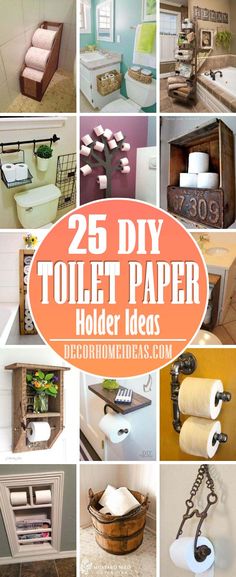 25 diy toilet paper holder ideas that are easy to make and great for the bathroom