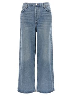 'Low Slung Baggy' jeans in cotton denim blend with used-effect details, button closure, five pockets, mid-waist and wide leg.AGOLDE'Low Slung Baggy' jeanstrue to size fit Baggy Jeans Png, Black Baggy Jeans Outfit, Jeans Png, Closet Styling, Clothes Bottoms, Baggy Jeans Outfit, Agolde Jeans, Pants Collection, Jeans Jumpsuit