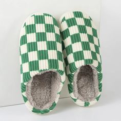 Keep your feet warm and cozy during any season with these Home Ribbed Slippers. Made with soft down material and a flat heel, perfect for indoor use. Checker Design, Indoor Shoes, Checkered Design, Mens Winter, Gifts For Your Girlfriend, House Shoes, Plaid Design, Winter House, House Slippers