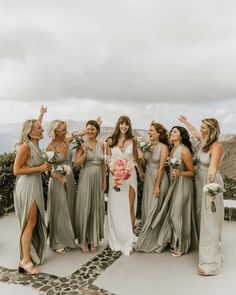 a group of women standing next to each other