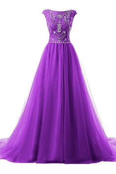 Cap Sleeves Long Evening Gown Pageant Dress Purple Tulle Ball Gown For Banquet, Purple Tulle Floor-length Ball Gown, Purple Organza Evening Dress For Debutante Ball, Purple Tulle Evening Dress For Banquet, Purple Tulle Ball Gown For Evening, Purple Tulle Prom Evening Dress, Purple Tulle Evening Dress For Prom, Purple Tulle Gown For Prom Season, Purple Tulle Gown For Debutante Ball