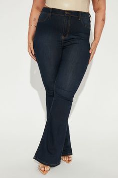 Our sexiest flare jean is offered in a range of washes in a high stretch, super soft fabric that hugs every curve. Fitted in the hips and thighs while flaring at the knee, these jeans elongate the legs and are perfect with a heel. Now offered in a range of washes, colors, and inseams. Available In Black, Dark Denim, Medium Blue Wash, Light Blue Wash, White, Brown, And Olive. Petite 31" Inseam, Regular 34" Inseam, And Tall 37" Inseam 11.5" High Rise High Stretch Denim 22" Flare Leg Opening Faux F Flattering Outfits, Review Fashion, Loungewear Women, Cozy Outfit, Womens Loungewear, Shop Maxi Dresses, Dark Denim, Rompers Women, Active Wear For Women