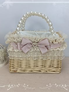 This price is for a hand basket bag only, others are not included. Bag Details:Drawstring Top / Woven Design Woven Basket Aesthetic, Kawaii Basket, Coquette Basket, Christmas Basket Ideas, Feminine Pink Bag With Pearl Handle, Cute Pink Bag With Bow, Cute Pink Flower-shaped Bag, Pink Bow Purse, Pink Kawaii Handheld Bag