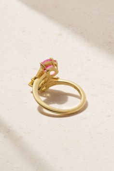 Luxury Pink Sapphire Ring With Vvs Clarity, Luxury Vvs Clarity Pink Sapphire Ring, Luxury Pink Sapphire Rings With Gemstone, Elegant Pink Topaz Ring In 14k Gold, Exquisite Pink Sapphire Ring, Luxury Pink Sapphire Ring With Halo Setting, Luxury Pink Sapphire Jewelry For Anniversary, Formal Pink Gold Rings With Pink Sapphire, Luxury Pink Sapphire Round Ring