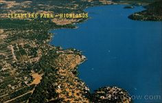 an aerial view of lake park - highlands