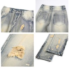 Make a statement with our Faded Distressed Zip-Ankle Jeans. These stylish denim pants feature a light wash with strategic distressing throughout, giving them an authentic worn-in look. The gradual fade from blue to off-white adds a unique touch, while the zip details at the ankles provide an edgy, customizable fit. The straight-leg silhouette offers a versatile, comfortable fit suitable for various body types. Perfect for those who love vintage-inspired streetwear with a modern twist, these jean Streetwear Ripped Faded Flare Jeans, Faded Ripped Flare Jeans For Streetwear, Ripped Light Wash Flare Jeans For Streetwear, Faded Distressed Pants For Spring, Faded Distressed Spring Pants, Ripped Light Wash Bottoms For Streetwear, Light Wash Ripped Bottoms For Streetwear, Acid Wash Distressed Straight Leg Bottoms, Ripped Acid Wash Denim Bottoms