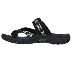 PRICES MAY VARY. Machine Washable Instep strap with adjustable side hook and loop closure Soft neoprene fabric strap lining Flexible rubber traction outsole Arch cushion and toe ridge for added comfort Neoprene Fabric, Sporty Casual, Wide Shoes, Skechers Women, Cross Straps, Hook And Loop, Pharmacy Gifts, Soft Suede, Flip Flop