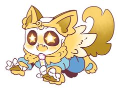 an image of a cartoon cat with big eyes