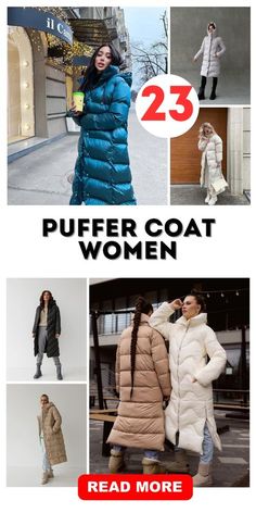 Coat Styles For Women, Coat Women Outfit, Puffer Jacket Outfit Women, Long Black Puffer Coat, Puffer Coat Style, Puffer Coat Outfit, Winter Coat Trends, Trendy Winter Jackets