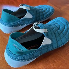 Size 8 Teal Wool Clogs, Brown Clogs, Mary Jane Clogs, Women's Slip On Shoes, Merrell Shoes, Leather Mary Janes, Leather Clogs, Slides Shoes, Leather Mules