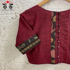 Cotton Blouse Pattern, Ikat Blouse Designs, Potli Button, Plain Blouse Designs, Brocade Blouse Designs, Ikat Blouse, Pattern Blouses, Cotton Blouse Design, Blouse Designs Catalogue