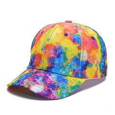 Season:All Seasons; Gender:Men's; Style:Fashion; Hats Category:Baseball Cap,Sun Hat,Trucker Hat; Occasion:Daily Wear,Festival; Material:Cotton; Function:Casual / Daily; Pattern:Tie Dye; Design:Adjustable; Front page:FF; Listing Date:09/10/2024 Casual Colorful Bucket Hat, Colorful Spring Hats For Vacation, Trendy Multicolor Summer Hat, Colorful Sun Hat With Curved Brim For Summer, Colorful Sun Hat With Curved Brim For Spring, Colorful Curved Brim Sun Hat For Spring, Colorful Casual Sun Hat For Summer, Colorful Casual Summer Sun Hat, Colorful Adjustable Vacation Hat