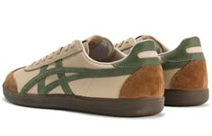 Onitsuka Tiger Tokuten Shoes 'Beige Green' 1183C086-250-KICKS CREW Everyday Casual Shoes, Fall 2024 Shoes, Grandpa Shoes, 00 Shoes, Tiger Shoes, Wishlist Shoes, Cheap Sneakers, Shoes Beige, Shoe Wishlist