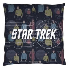 the star trek pillow is on display