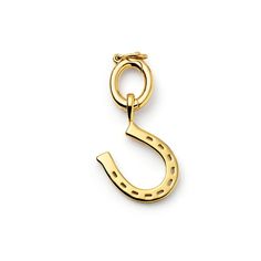 Horseshoe Necklace & Bracelet Charm in 18ct Gold on Sterling Silver Classic Yellow Gold Horseshoe Jewelry, Luxury Gold Horseshoe-shaped Jewelry, Luxury Gold Horseshoe Jewelry, Gold Hallmarked Horseshoe Jewelry, Classic Horseshoe Jewelry, Elegant Gold Horseshoe Jewelry, Jewelry 2024, Engraved Pens, Horseshoe Necklace