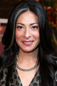 Silver Streak In Dark Hair, Greyish Hair, Graying Gracefully, Grey Streaks, Grey Hairstyle, Pepper Hair, Stacy London