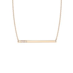 Gold Bar Necklace With Diamonds 14k Yellow Gold 18k Yellow Gold Front First Diamond Bar Necklace, Gold Bullion, Diamond Solitaire Necklace, Gold Bar Necklace, Solitaire Necklaces, Classy Jewelry, Diamond Bar, Gold Necklaces, Bar Pendant