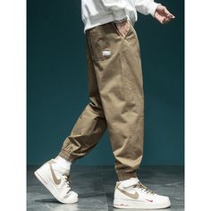 N-233-01 Baggy Cotton Cargo Pants For Spring, Baggy Solid Color Cotton Harem Pants, Baggy Cotton Parachute Pants With Pockets, Wide Leg Cotton Joggers With Elastic Waistband, Summer Cotton Joggers With Pockets, Cotton Wide Leg Joggers With Elastic Waistband, Cotton Wide-leg Joggers With Elastic Waistband, Hip Hop Style Cotton Sweatpants With Relaxed Fit, Relaxed Fit Cotton Sweatpants Hip Hop Style