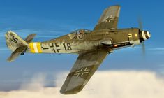 Butcher Bird, The Art Of Flight, Luftwaffe Planes, Focke Wulf Fw 190, Fw 190, Wwii Airplane, Air Planes, Wwii Plane