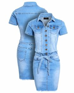 Fashionable Womens Denim Dress Ladies Stretch Blue Casual Dresses Size 16 10 12 14 8 New for Any O Dresses Size 16, Denim Dress Summer, Womens Denim Dress, Collared Dress, Womens Denim, Blue Dress Casual, Denim Cotton, Size 16 Dresses, Collar Dress