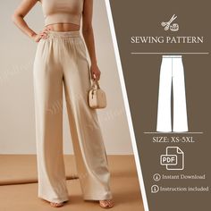 the sewing pattern is designed to be very comfortable and stylish