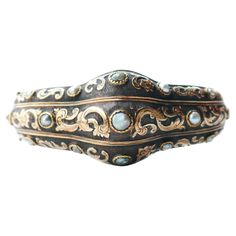 This Great old bangle bracelet, hand- made in Europe by very skilled jeweler, ca. 1880s - 1920s. Composite construction with frontal parts made of Silver on solid 14K Yellow and Rose Gold. Carved floral ornamentation Pearls mounted in three rows. The V- lock is very secure and firm that close with distinctive loud click sound.One wired security closure makes it extra safe to wear. Anatomically correct construction, this bangle will fit the wrist very comfortably and will not twist around. Not ha Old Rings, Photo Equipment, Gold Ornaments, European Art, Old Jewelry, Amber Color, Pearl Bracelet, Bangle Bracelet, Ring Verlobung