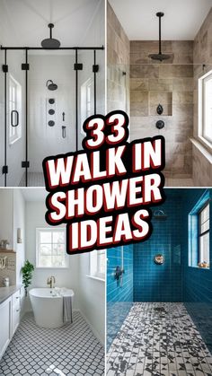 33 Walk in Shower Ideas for Couples in 2024 | Bathroom remodel shower ...