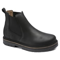 Stalon Nubuck Leather | shop online at BIRKENSTOCK Birkenstock Boots, Teacher Ootd, Birkenstock Styles, Black Birkenstock, Birkenstock Style, Chelsea Boot Women, Botas Chelsea, Chelsea Boots Men, Black Leather Ankle Boots