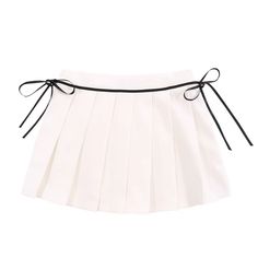 Elevate your style with our Women's High Waist Bow Pleated Skirt. The high waist and bow detail add a touch of sophistication to this elegant piece. The pleated design creates a flattering silhouette, perfect for any occasion. Indulge in luxury fashion and stand out from the crowd. Features: -95% Polyester -High Waist -Bow -Pleated Design -Solid Color -Regular fit -Urban style